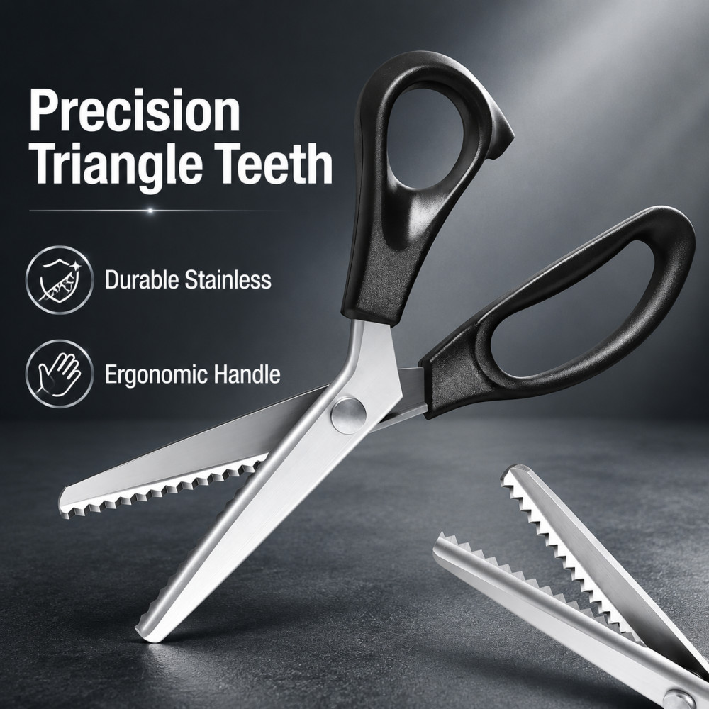 Scissors Stainless Craft - Gunting Zig Zag Segitiga Baja Tahan