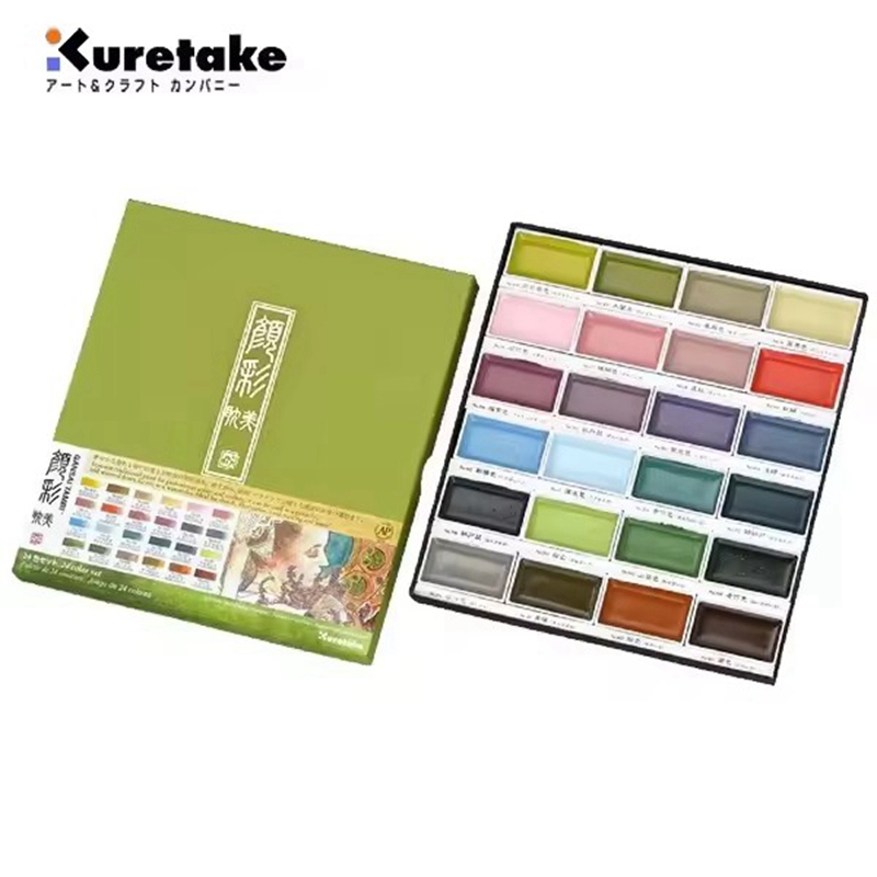 Calligraphy Ink Bottle - Kuretake Set cat air padat profesional,