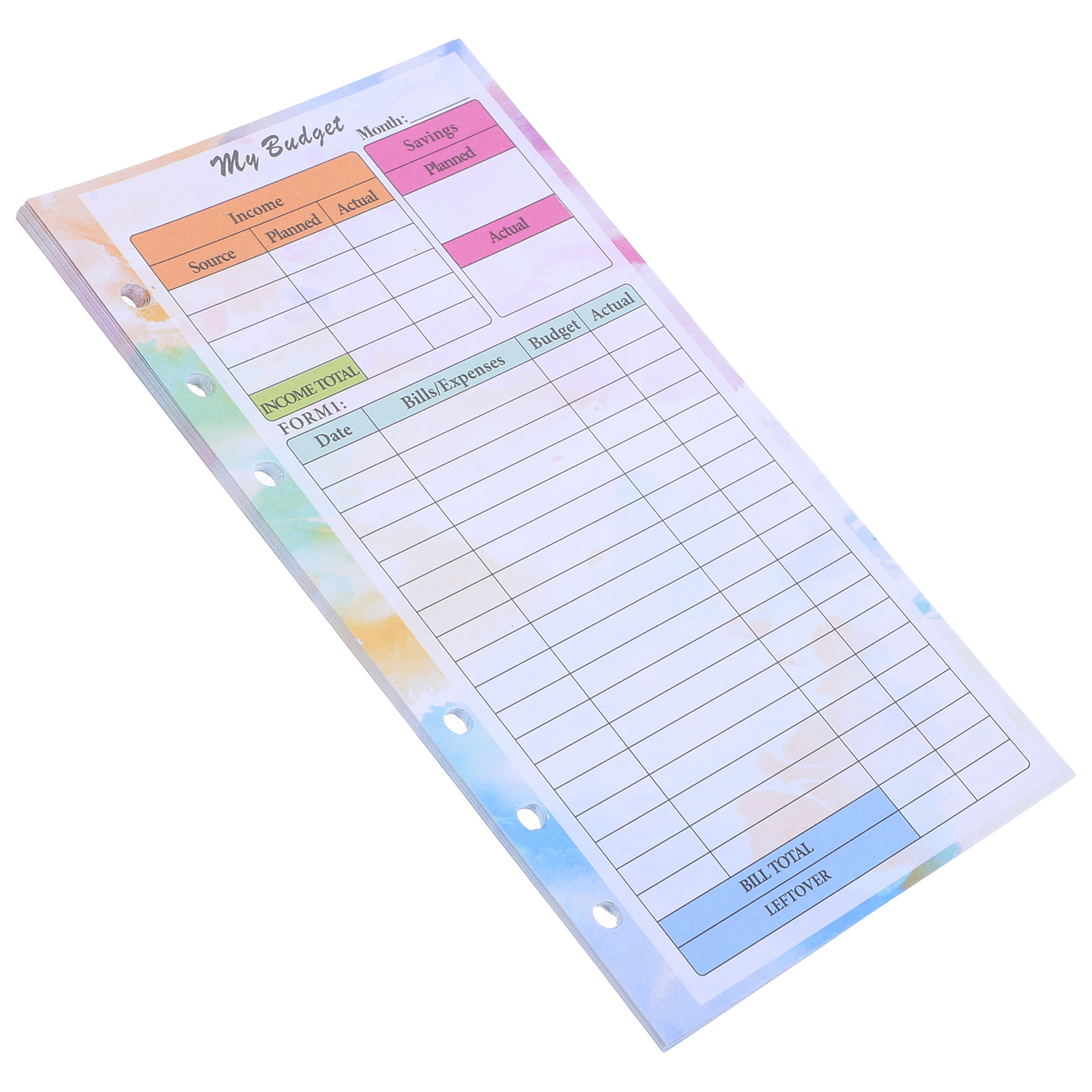 Planner Weekly Budget - 14 Lembar Buku Catatan Budget Ukuran