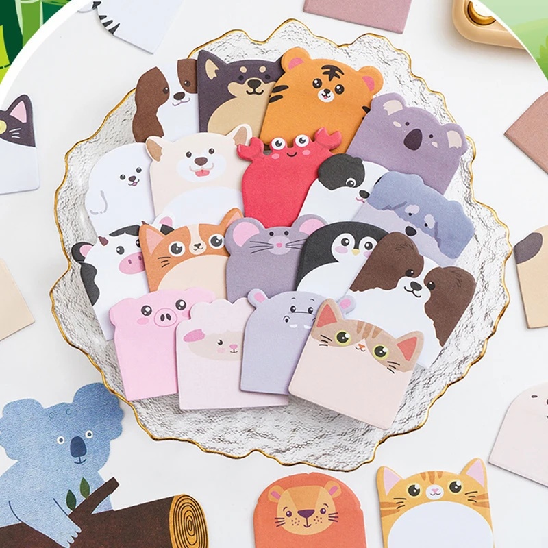 Office Stationery And Supply - 240pcs Kartu Catatan Berbentuk Hewan Lucu,