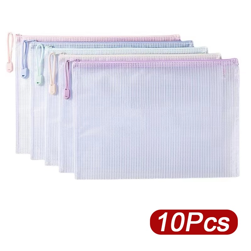 Office Stationery And Supply - 5-30 Buah Tas Jaring Ritsleting A4/A5