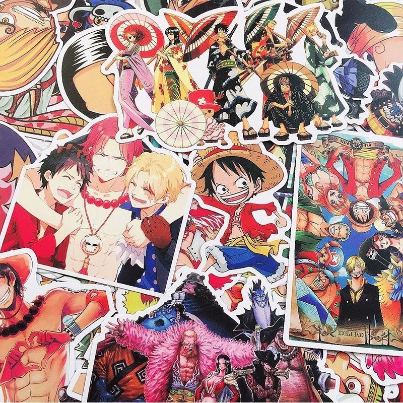 Memo Pad Sticky - 120 Buah Stiker One Piece Lucu