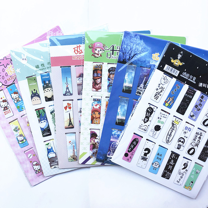 Bookmark Magnetic Clip - 18 Buah/Set Penanda Halaman Magnet Menara