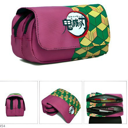 Pencil Case Large - Demon Slayer Kotak Pensil Flip-top Berkapasitas
