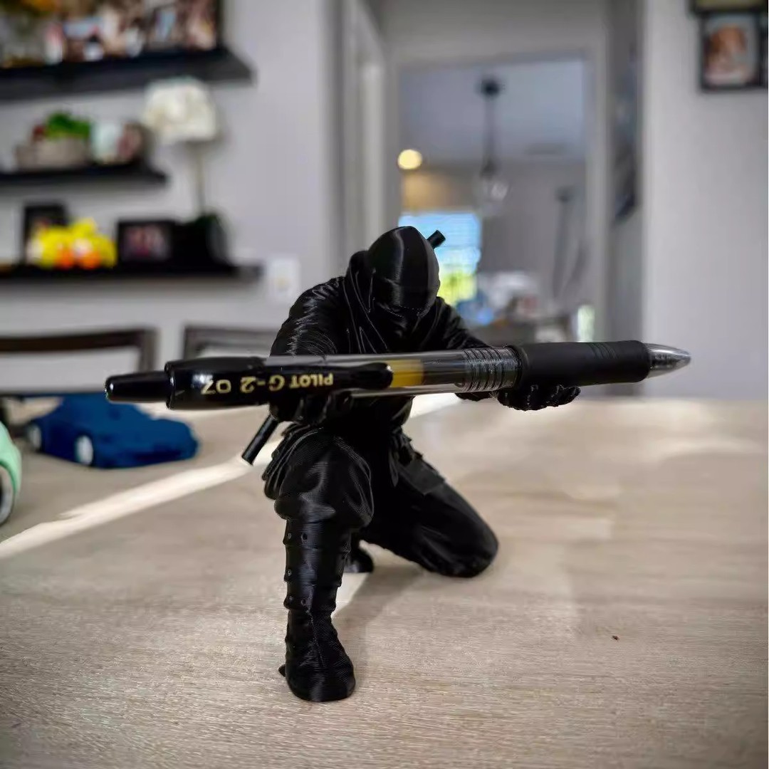 Stationery Office - Penyangga Pena Ninja Cetak 3D, Hiasan