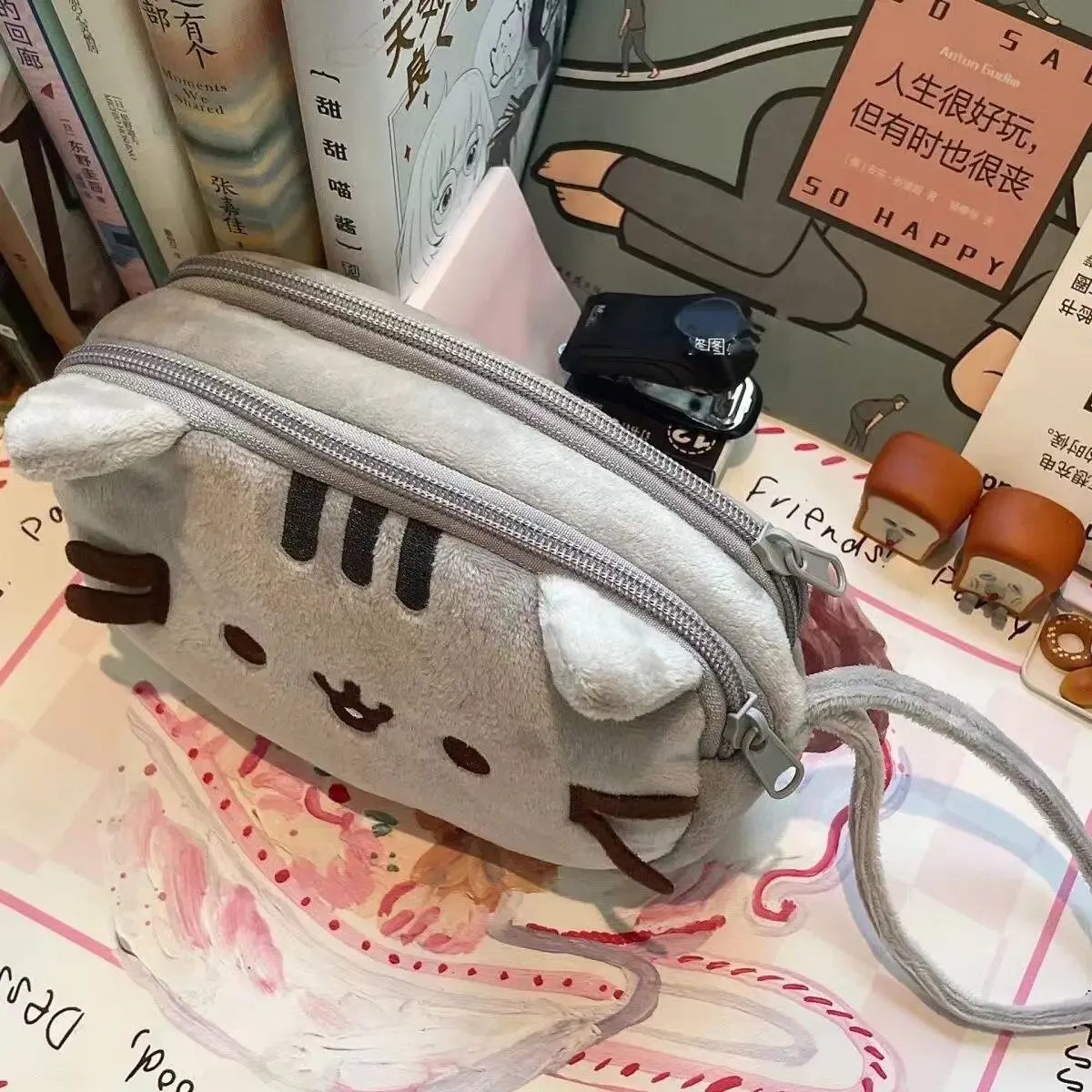 Kotak Pensil Kartun Kucing Gem - Pencil Case Large ulasan dan harga