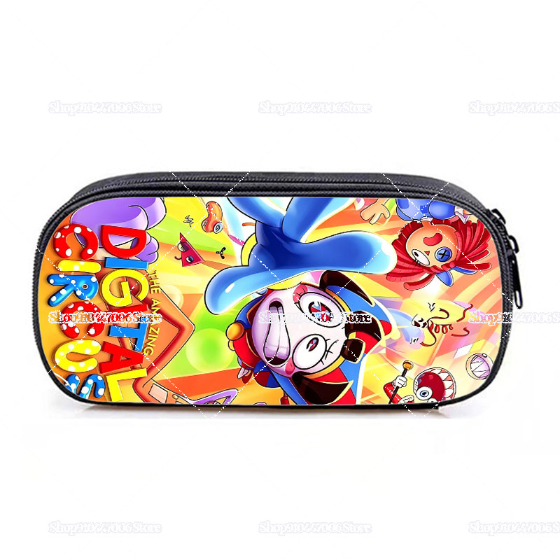 Tas Pena Gambar Pola Sirkus Me - Pencil Case Large ulasan dan harga
