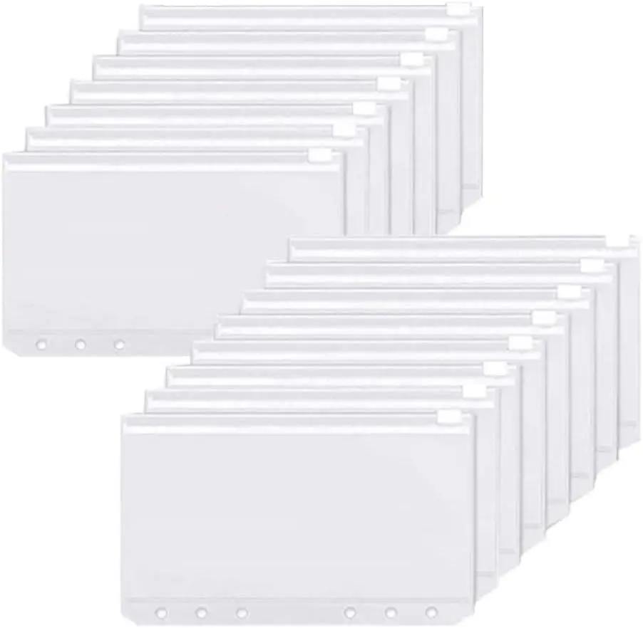 Binder kantong A6 6 lubang rit - Planner Weekly Budget ulasan dan harga