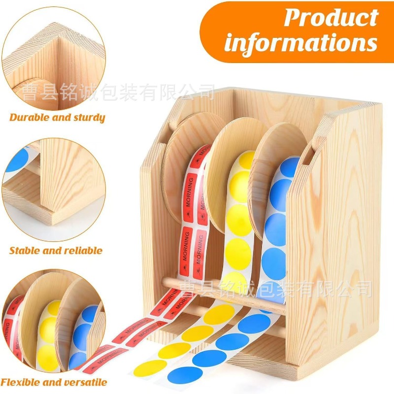 Dispenser Label Kayu Dispenser - Sticker Label Roll ulasan dan harga
