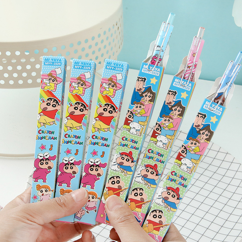 6Pcs Pena Gel Kartun Crayon Sh - Office Stationery And Supply ulasan dan harga