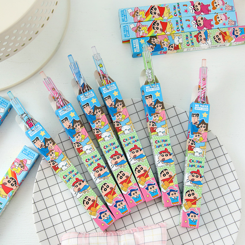 6Pcs Pena Gel Kartun Crayon Sh - Office Stationery And Supply ulasan dan harga