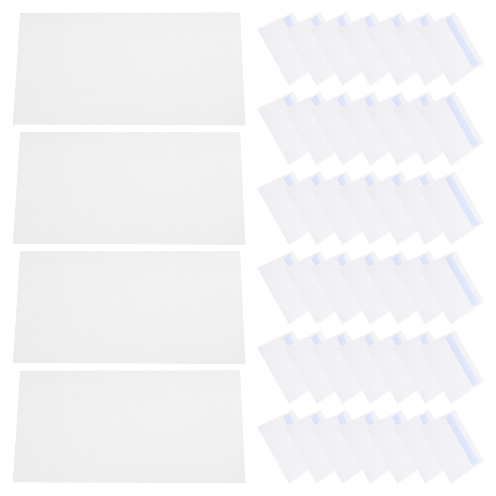 50Pcs Amplop Putih Segel Tempe - Letter Envelope Kraft ulasan dan harga