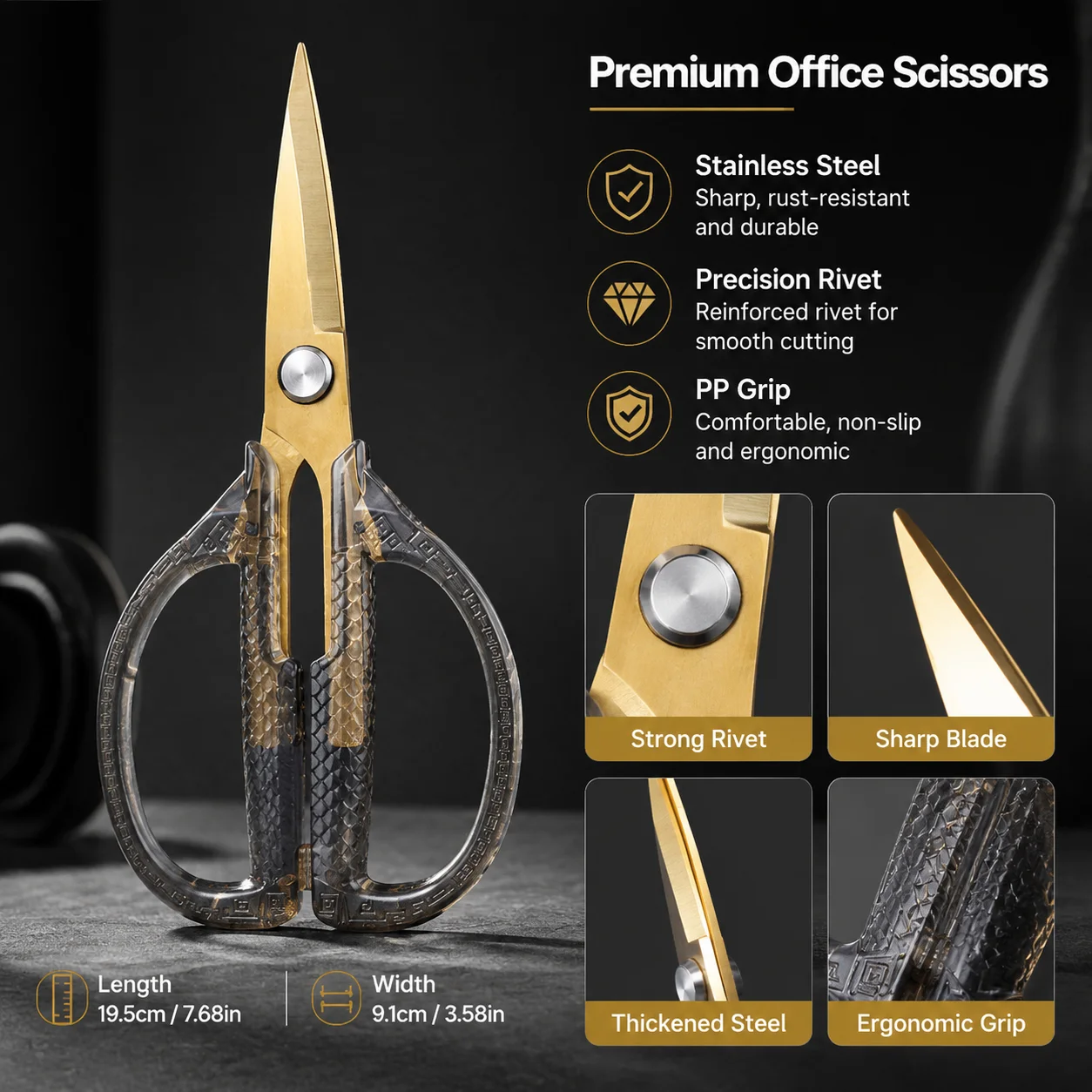 Gunting dengan Bilah Baja Anti - Scissors Stainless Craft ulasan dan harga